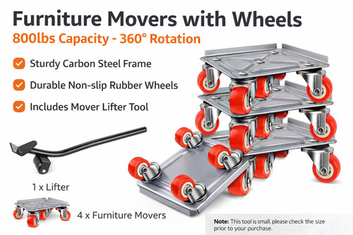Furniture movers with wheels - furniture,